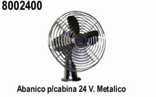 [8002400] VENTILADOR CABINA 24V 6" METALICO  CROMADO