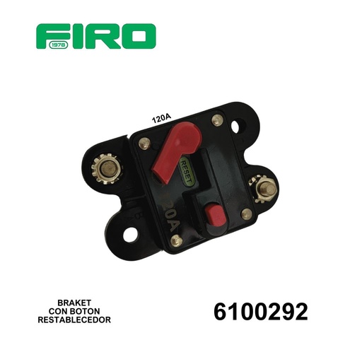 [6100292] BRAKET 120A PASTA CON BOTON RESTABLECEDOR