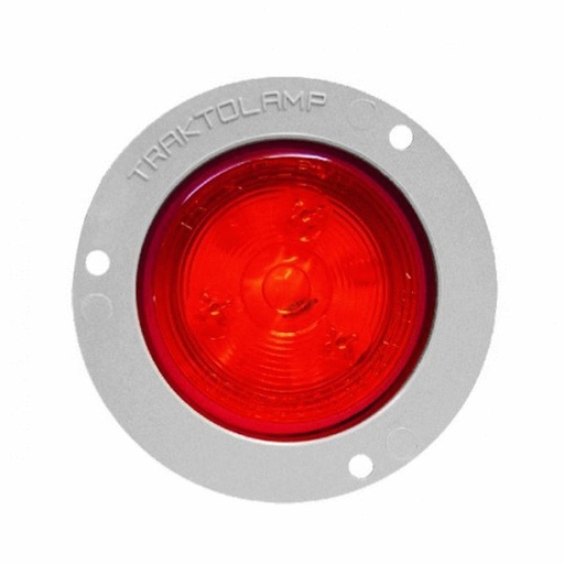[7507463CRL] PLAFON REDONDO 2.5" ROJO 12V. CANDADO NEGRO 6 LED CON CONECTOR