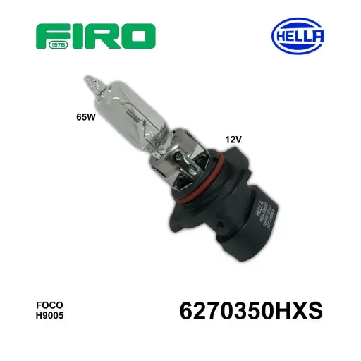 [6270350HXS] FOCO H9005 65W RECTO 12V BASE AXIAL=6270350XSN