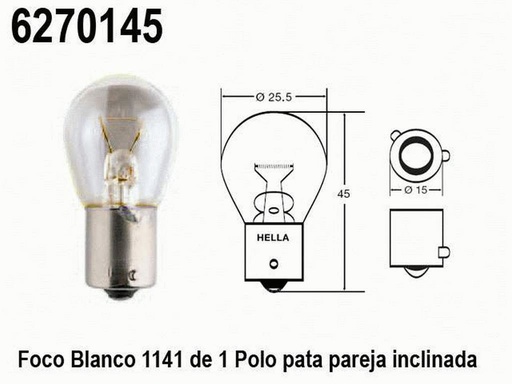 [6270145] FOCO 1141 1 POLO PATA PAREJA INCLINADA BLANCO