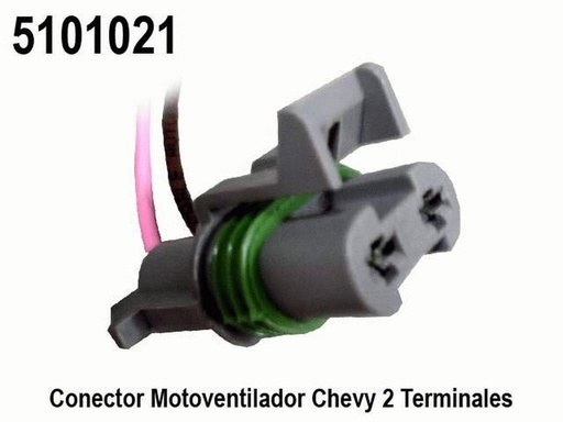 [5101021] CONECTOR MOTOVENTILADOR CHEVY, COURIER 2 TERM