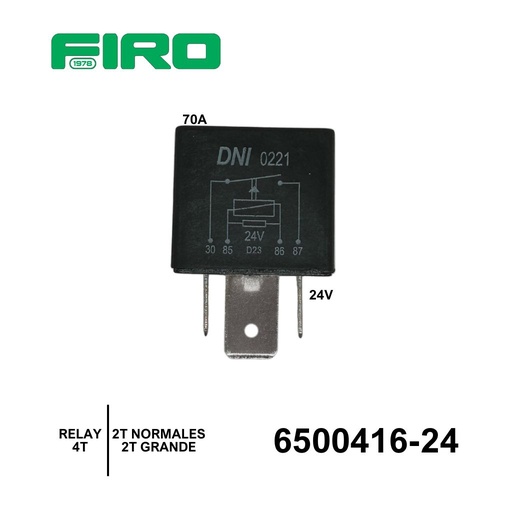 [6500416-24] RELAY 24V 4T 70A 2T NORMAL 2T GRANDE