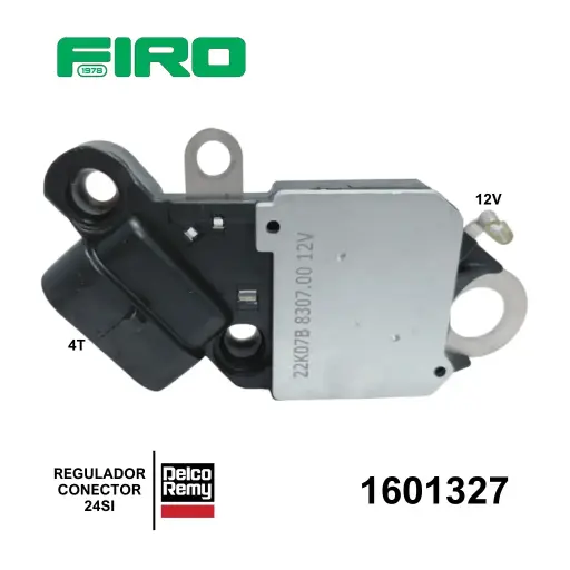 [1601327] REGULADOR DELCO 24SI 12V CONECTOR 4T (S-F-L-P) ORIGINAL ==1612327