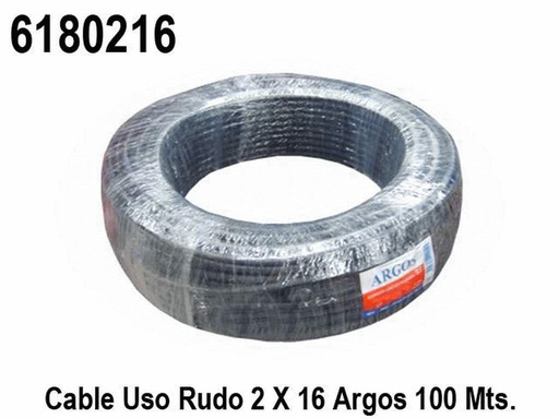 [6180216] CABLE USO RUDO 2X16 POR (1) METRO=6180217