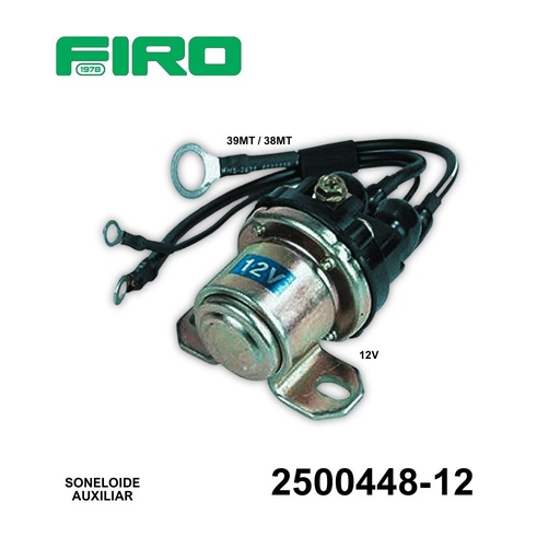 [2500448-12] SOLENOIDE AUXILIAR 39MT/38MT 12V DELCO PLGR=2500447-12=ORI