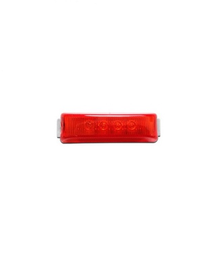 [7530343KRF] PLAFON LATERAL RECT. KW ROJO 4 LEDS  ******