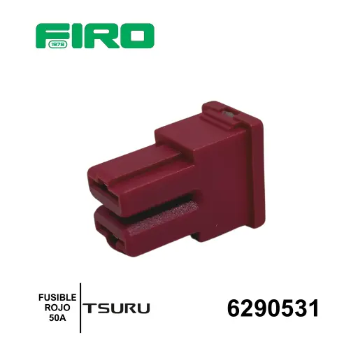 [6290531] FUSIBLE CAJA 50A ROJO NISSAN TSURU