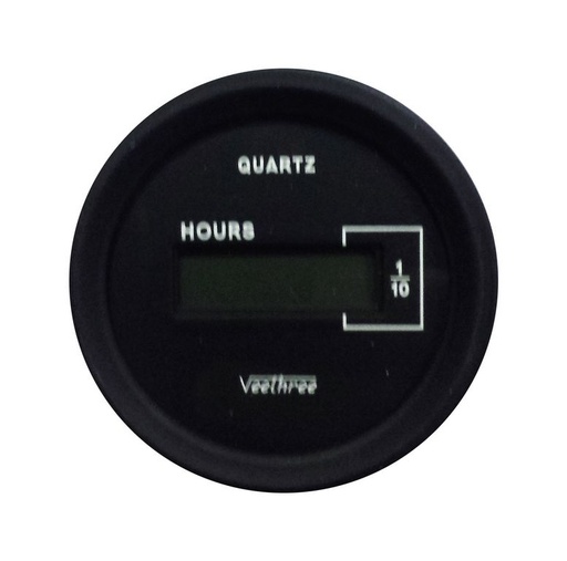 [5300620VEE] HOROMETRO VEETHREE 12V NEGRODIGITAL