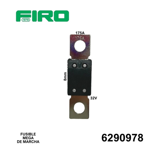 [6290978] FUSIBLE MEGA 32V 175A OJO 5/16 (8MM)  DE MARCHA=6290965
