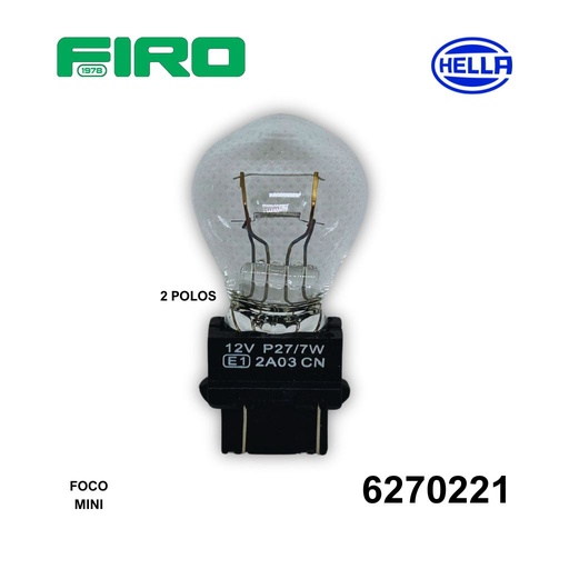 [6270221] FOCO 3157 BLANCO 2 POLOS (HELLA)=6270221ARE
