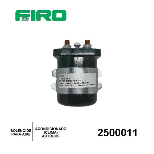 [2500011] SOLENOIDE 24V 200A PARA AIRE ACONDICIONADO (CLIMA) AUTOBUS
