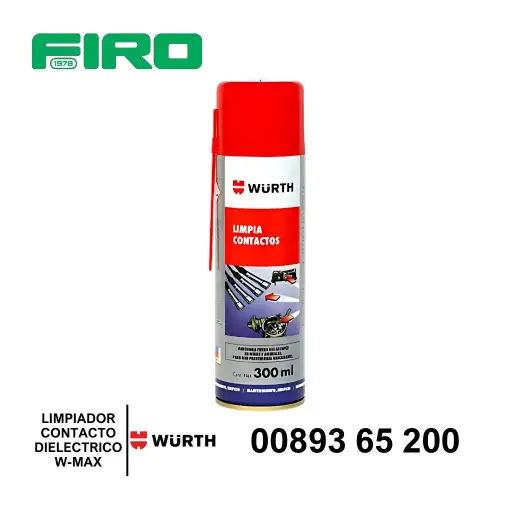 [00893 65 200] LIMPIADOR DE CONTACTOS DIELECTRICO W-MAX 300ML WURTH