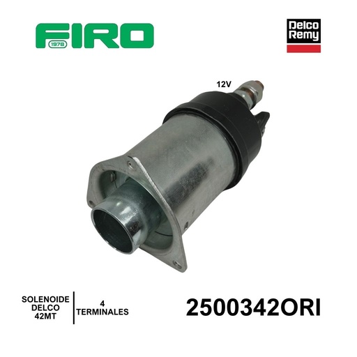 [2500342ORI] SOLENOIDE DELCO 42MT 12V 4 TERMINALES ORIGINAL 1115593#DELCO REMY