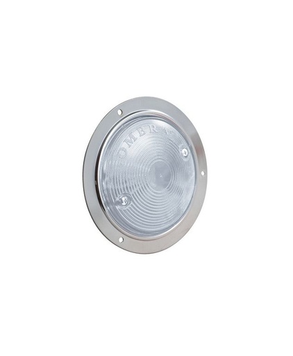[7520574B] PLAFON EMBUTIDO 4" BLANCO 2 TORNILLOS BISEL CROMADO******