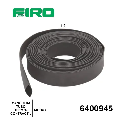 [6400945] MANGUERA TUBO TERMOCONTRACTIL 12.7MM=1/2  1 METRO