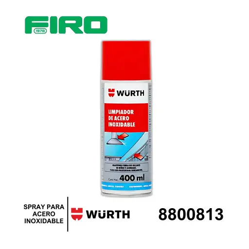 [8800813] SPRAY PARA ACERO INOXIDABLE 400ML WURTH
