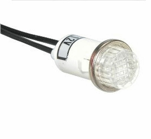 [6270370-3] FOCO PILOTO CHICO MICA ALTA BLANCO C/CABLES