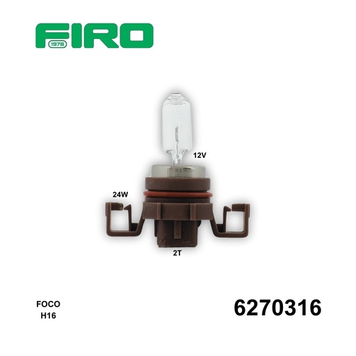 [6270316] FOCO H16 12V 24W 2T KL 5202
