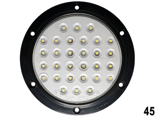 [45] LUZ PLANA 4" 12V 30 LED BLANCO REDONDO 45+/45-2/45M