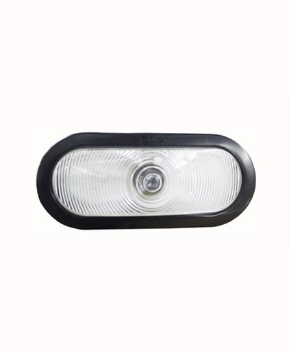 [7520508] PLAFON EMBUTIDO OVALADO 6" 12V BLANCO C/GROMMET Y CONECTOR
