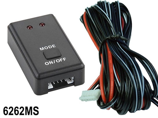 [6262MS] CONTROLADOR ESTROBOSCOPICO 12V-24V 48W P/LEDS 8 FUNCIONES