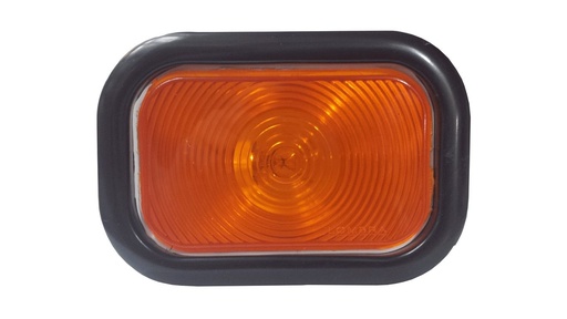[7520470A] PLAFON CUADRADO AMBAR 5X3 12V ALTA/BAJA C/GROMMET Y CONECTOR