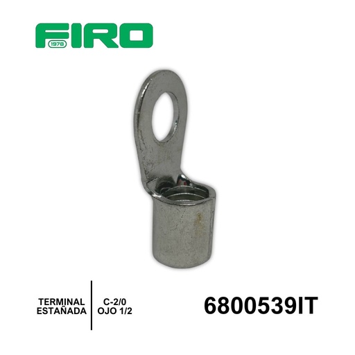 [6800539IT] TERMINAL ESTAÑADA C-2/0 OJO 1/2     ====6800539