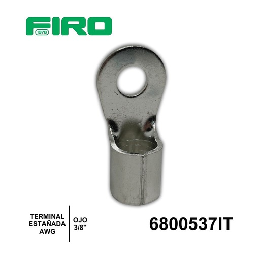 [6800537IT] TERMINAL ESTAÐADA C-2/0 AWG DE OJO 3/8"=6800537