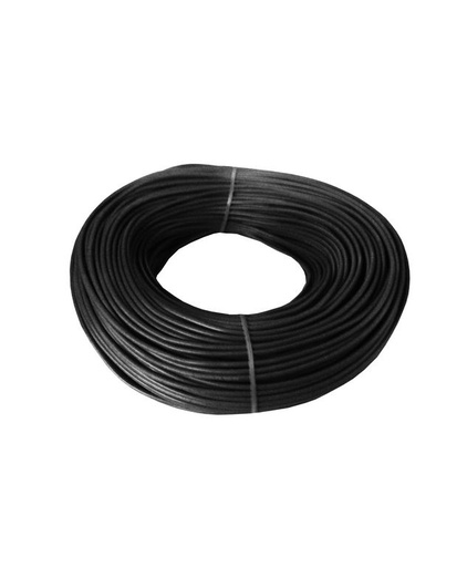 [6170117N] CABLE PLASTICO # 16 POR (100) MTS. ROLLO NEGRO  AWG