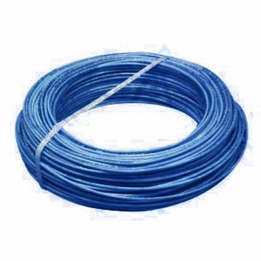 [6170119Z] CABLE PLASTICO # 18 POR (100) MTS. ROLLO AZUL AWG