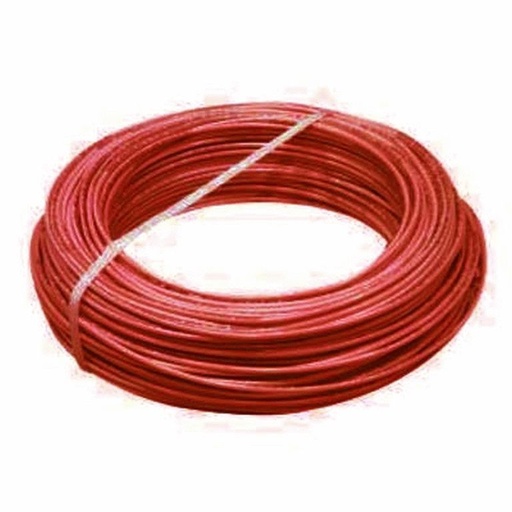 [6170111R] CABLE PLASTICO # 10 POR (100) MTS. ROLLO ROJO AWG