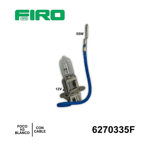 [6270335F] FOCO H3 C/CABLE 12V 55W BLANCO  =6270335FK=6270335*****
