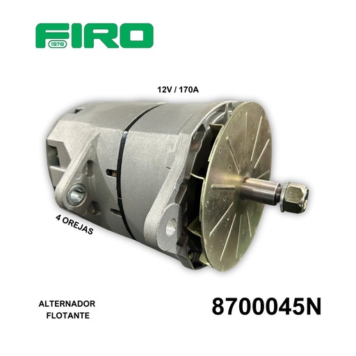 [8700045N] ALTERNADOR 12V 170A 4 OREJAS 35SI DELCO FLOTANTE 870045+ 4