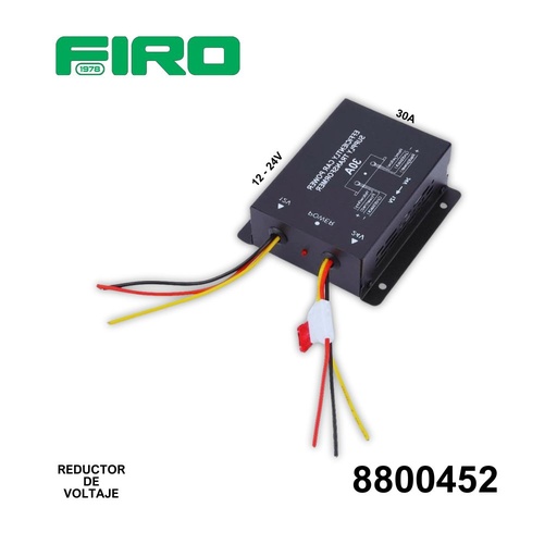 [8800452] REDUCTOR DE VOLTAJE 24V A 12V 30A (CONVERTIDOR)