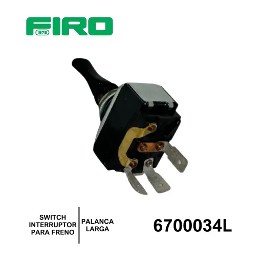 [6700034L] SWITCH INTERRUPTOR 2 PASOS 3 TER. PALANCA LARGA P/FRENO=6700034
