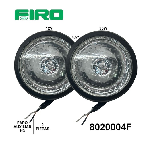 [8020004F] FARO AUXILIAR 12V H3 55W (2 PZAS) ZAGATO 4.5"