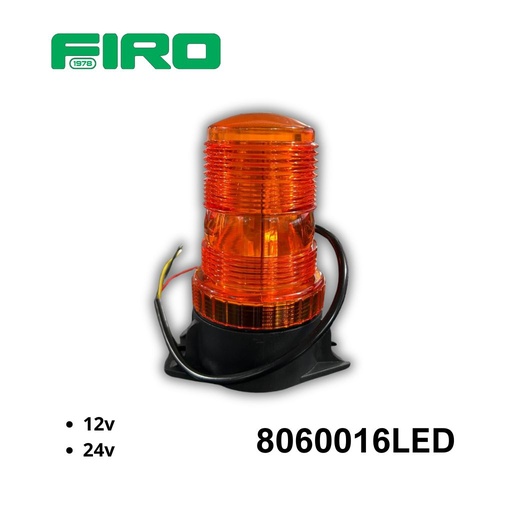 [8060016LED] TORRETA AMBAR 12-24V MONTACARGA LED . 5"  ALTO X 2 3/8 DIAMET