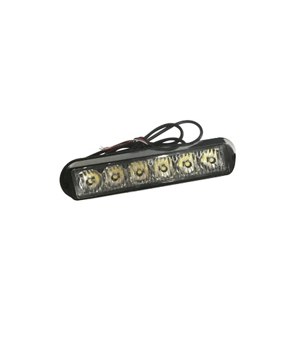 [8020018LEBF] LUZ P/FIJAR 10V-30V 18W  6 LED  BLANCO ESTROBO 12 FUN=A