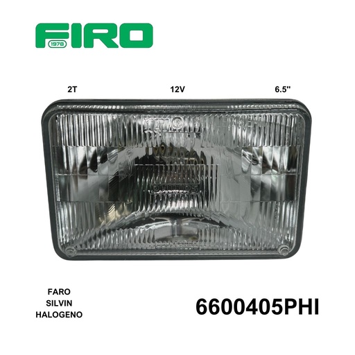 [6600405PHI] FARO SILVIN H4651 HALOGENO 12V 2T 6.5" PHILLIPS SELLADO=A