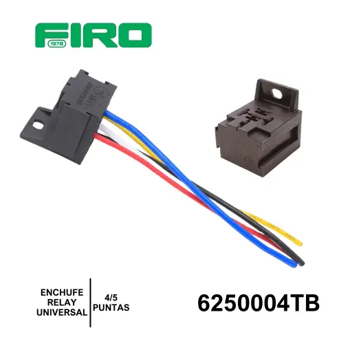 [6250004TB] ENCHUFE O CONECTOR RELAY UNIVERSAL 4/5 PUNTAS=6250004 BOSCH C/CABL