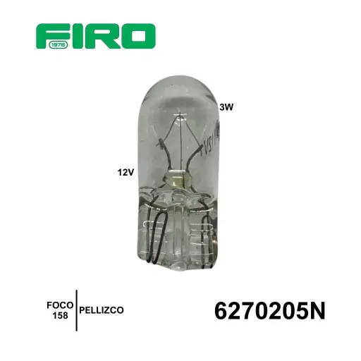 [6270205N] FOCO 158 PELLIZCO 12V 3W NEOLUX 85122=6270205ARE=6270205