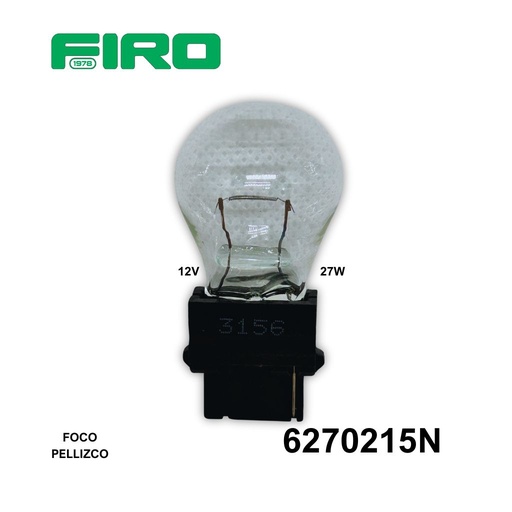 [6270215N] FOCO 3156 12V 27W 1 POLO  TIPO PELLIZCO  NEOLUX