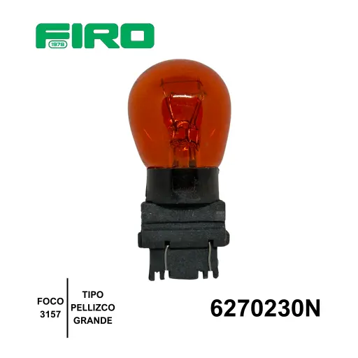 [6270230N] FOCO 3157 AMBAR 2 POLOS PELLISCO GRANDE =6270