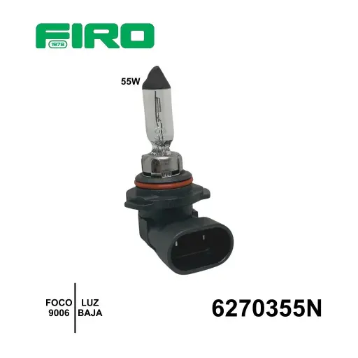 [6270355N] FOCO 9006 55W LUZ BAJA = 6270355-80=6270355