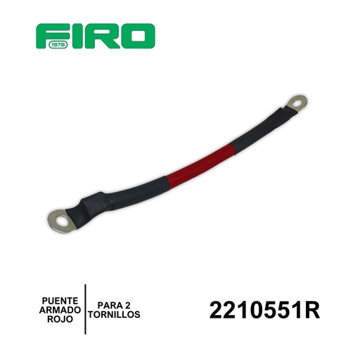 [2210551R] PUENTE ARMADO PARA 2 BAT TORN 1/0 ROJO