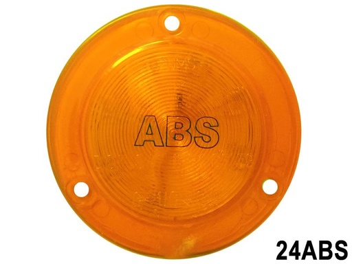 [24ABS] #24ABS LUZ PLANA 2.5" 12 LED AMBAR REDONDO 12V ABS