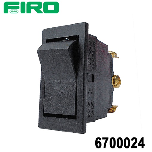 [6700024] SWITCH INTERRUPTOR 2 PASOS 3 TORNILLO TECLA NEGRA=6700023