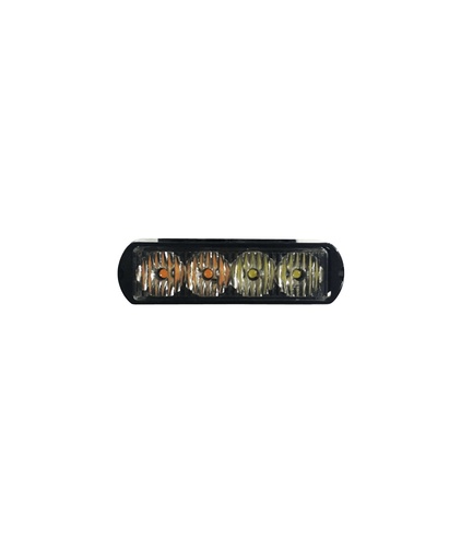 [8020012LEABF] ESTROBO MINI 12V/24V 4 LED (AMBAR Y BLANCO) 14 FUNCIONES