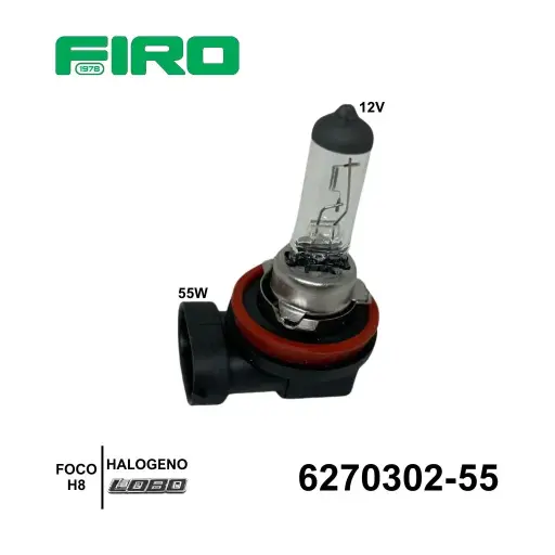[6270302-55] FOCO H8 12V 55W HALOGENO FORD LOBO=6270302N=6270302